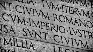 Latin Inscription from Emperor Augustus