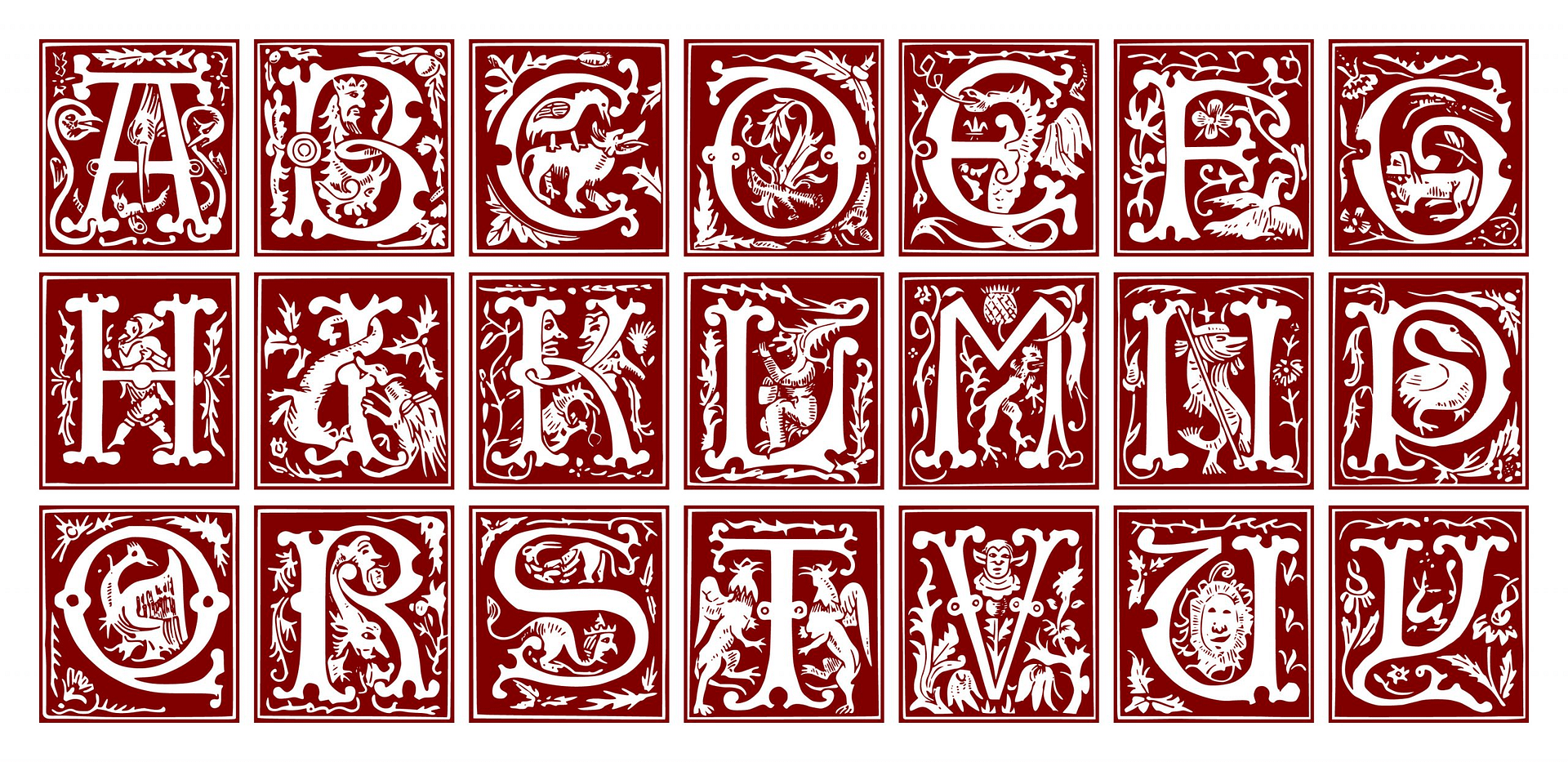 16th Century Illustrated Alphabet